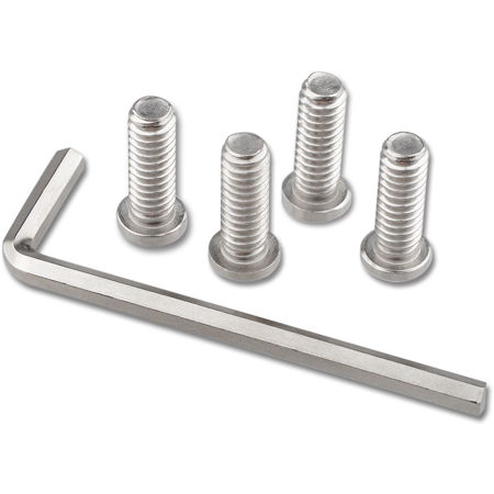 CAMVATE 1/4"-20 Male Threading Hexagon Socket Head Chamfered Edge Srew Adapter