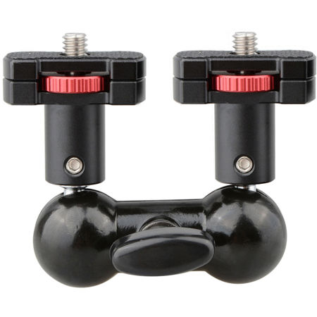 CAMVATE 360 Degree Rotating Double Ball Head Micro Rod Mount with 1/4"-20 Nuts