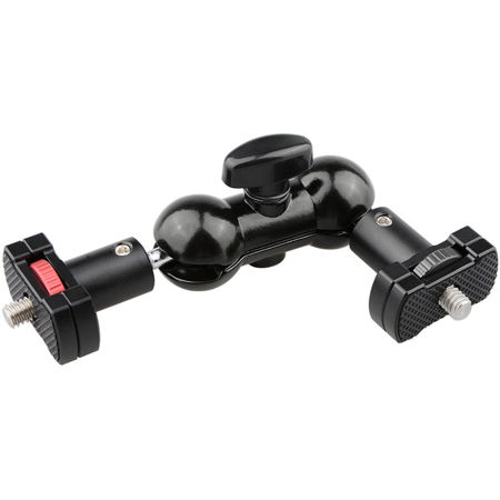 CAMVATE 360 Degree Rotating Double Ball Head Micro Rod Mount with 1/4"-20 Nuts