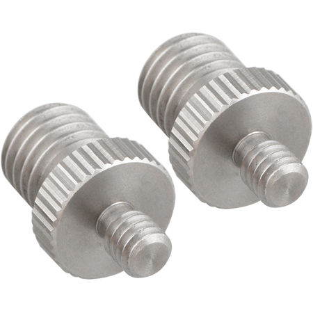 CAMVATE 1/4"-20 Male to M12 Male Double-End Screw Adapter for DSLR Rig, 2-Pack