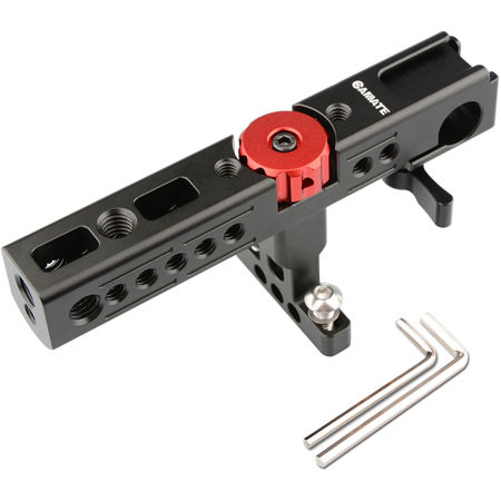 CAMVATE Top Cheese Handle with 15mm Rod Clamp and Shoe Mount for Camera Rig