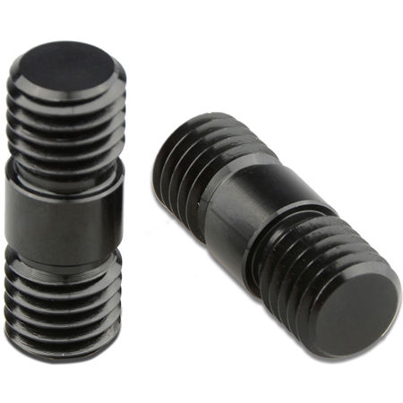 CAMVATE M12 Thread Rod Extension Connector for 15mm Rail System, Black, 2-Pack