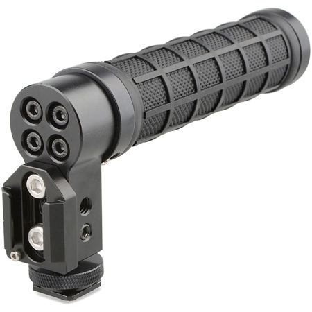 CAMVATE Top Handle with Cold Shoe for DSLR Camera, Rubber Grip, Black Ring