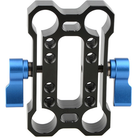 CAMVATE Height Riser Offset Railblock 15mm Rod Clamp, Blue Levers