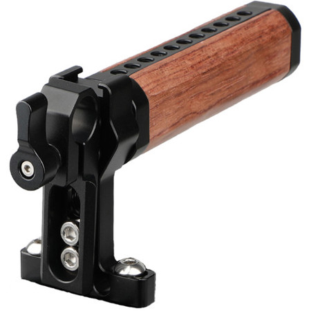 CAMVATE Top Cheese Handle Wooden Grip with Rod Clamp, Black Knob