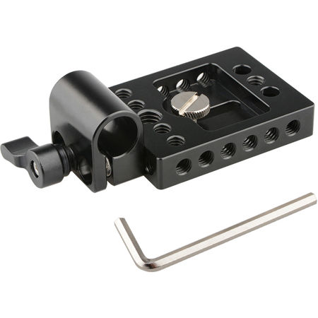 CAMVATE Mini Mounting Plate Rod Clamp for 15mm Rod Support DSLR Rig