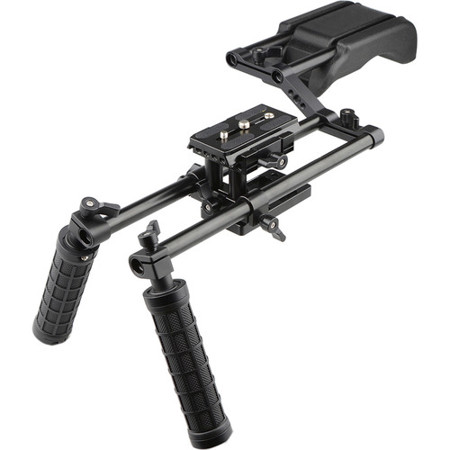 CAMVATE Pro DSLR Shoulder Mount Support Rig Kit with Handgrips