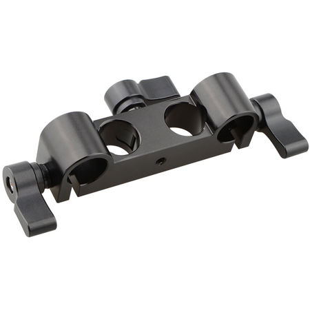CAMVATE Offset Railblock Clamp 15mm Right Angel Rod Clamp, Black Knob