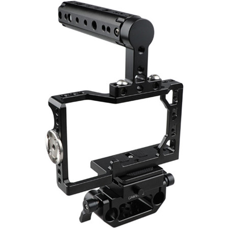 CAMVATE Camera Cage with Handle and ARCA QR Baseplate for Sony A6500
