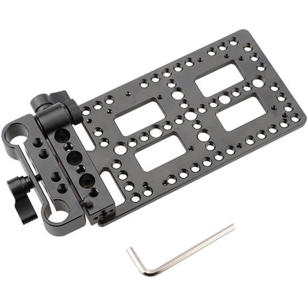 CAMVATE Adjustable Battery Support with 15mm Rod Clamp Railblock