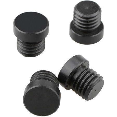 CAMVATE M12 Thread Rod Cap for 15mm Rail Support System, Plastic, Black, 4-Pack