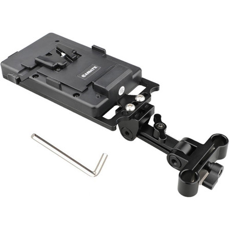 CAMVATE V-Lock Mounting Plate Power Supply Splitter with 15mm Dual-Rod Clamp