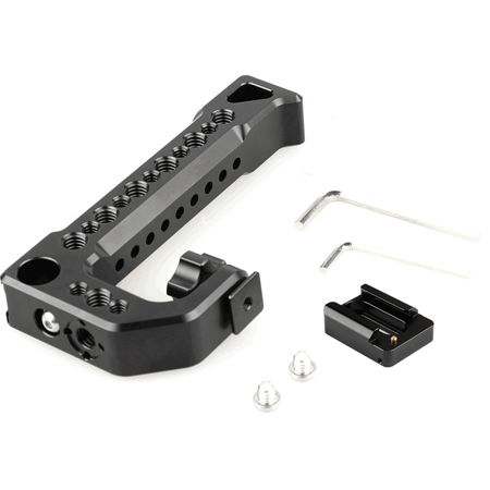 CAMVATE Top Cheese Handle w/ 15mm Rod Adapter and Shoe Mount for BMPCC 4K Camera