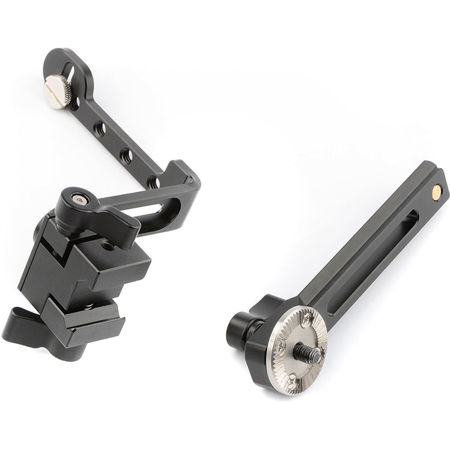 CAMVATE Adjustable L-Shape Arm with NATO Rail and M6 Rosette Mount Adapter Pack