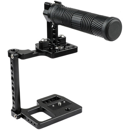 CAMVATE Half Cage with Rubber Top Handle & Shoe Mount for BMPCC 4K Camera