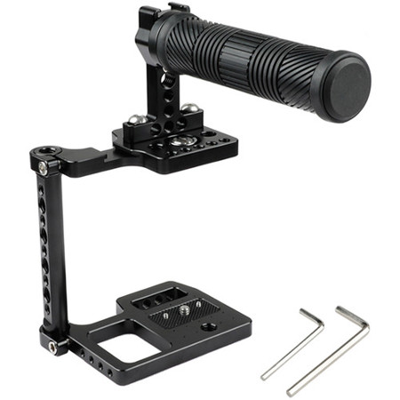 CAMVATE Half Cage with Rubber Top Handle & Shoe Mount for BMPCC 4K Camera