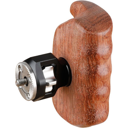 CAMVATE Left Side Wooden Handle Grip with M6 ARRI Rosette Mount, Bubinga