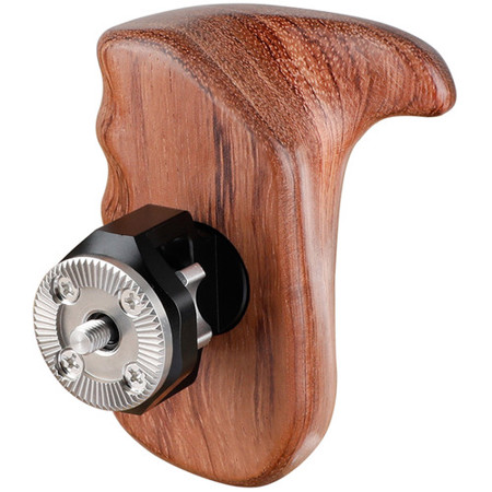 CAMVATE Right Side Wooden Handle Grip with M6 ARRI Rosette Mount, Bubinga