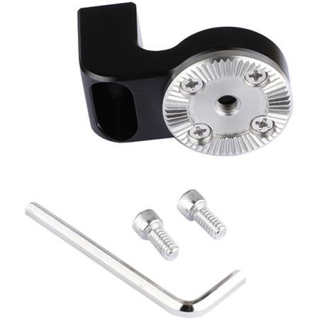 CAMVATE ARRI Rosette M6 Female Thread Adapter with 1/4"-20 Mount, L-Shape