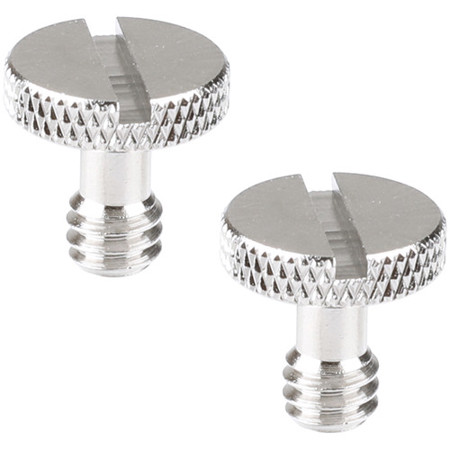 CAMVATE 1/4"-20 Slotted Screw for Select Cameras/Tripod Plates, 2-Pack