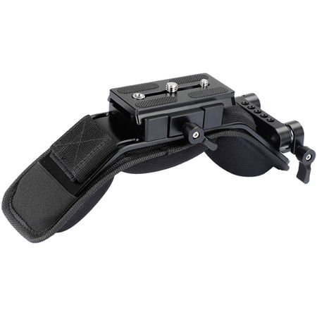 CAMVATE Shoulder Mount with 15mm Dual Rod Clamp & Manfrotto Standard QR Plate