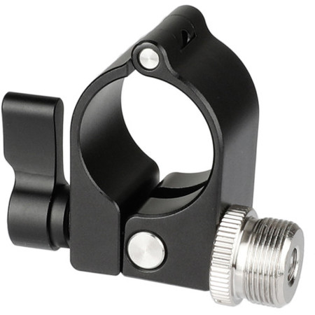 CAMVATE 25mm Rod Clamp with 5/8"-27 Microphone Screw for DJI Ronin-M Gimbal Stabilizer, Black Knob