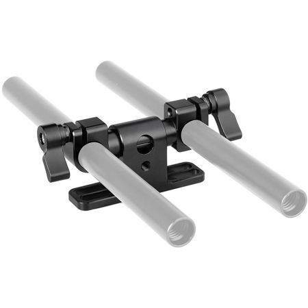 CAMVATE Adjustable 15mm Dual Rod Clamp with 360 Degree Swivel Rod Adapter
