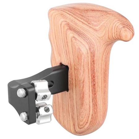 CAMVATE Wood Handle, 1/4"-20 Thumbscrew Connection, Right Grip