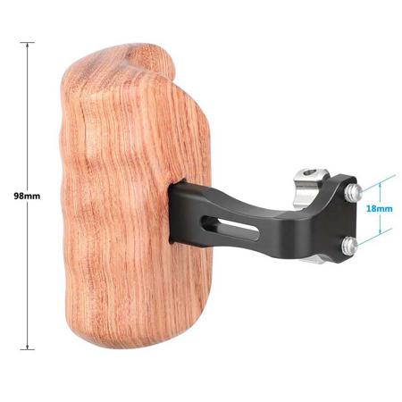 CAMVATE Wood Handle, 1/4"-20 Thumbscrew Connection, Left & Right Grip, Pair