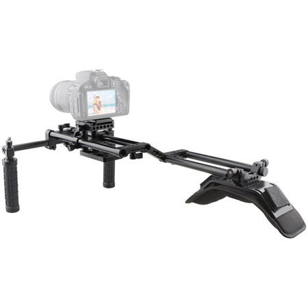 CAMVATE Shoulder Mount Rig with Manfrotto-Style QR Plate and 15mm Rod System