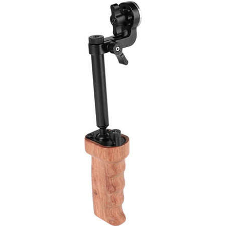 CAMVATE Wood Handgrip Kit with Built-in Ball Head Connection and Rosette Mount