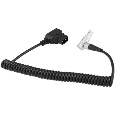 CAMVATE Coiled D-Tap to 4-Pin Power Cable for Wireless Transmission Systems