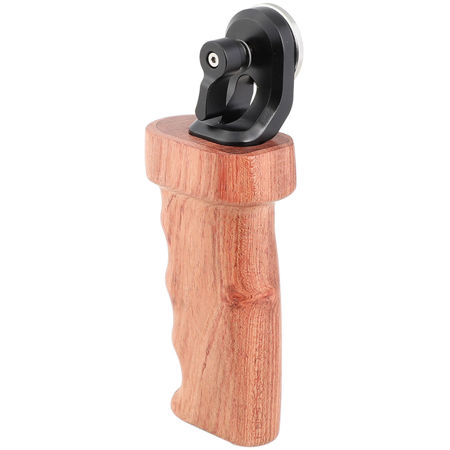 CAMVATE Wooden Grip for DLSR Camera Shoulder Mount Rig, Left Hand Side