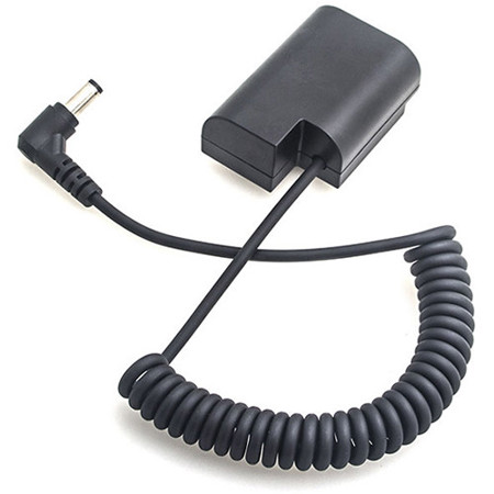 CAMVATE DMW-BLF19 Dummy Battery to 2.1mm DC Cable for Select Panasonic Camera