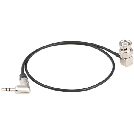 CAMVATE 18" Right-Angle BNC to 3.5mm Mini Jack Timecode Cable