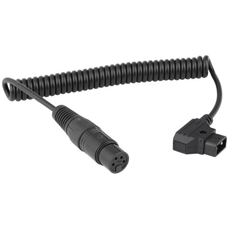 CAMVATE D-Tap Male to 4-Pin XLR Female Coiled Power Cable