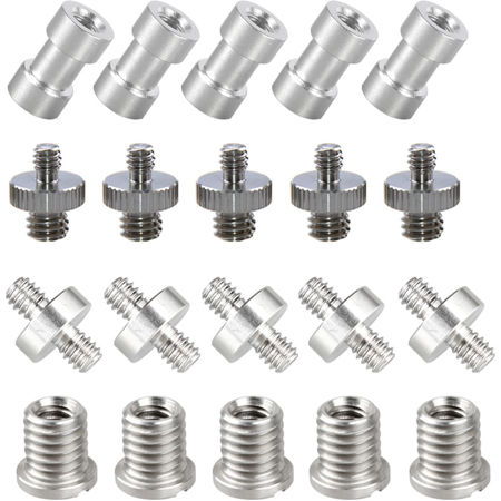 CAMVATE 1/4" & 3/8" Thread Screw Assortment Kit, 20 Pieces