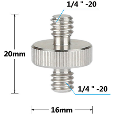CAMVATE 1/4" & 3/8" Thread Screw Bolt Mixture Set, 20 Pieces