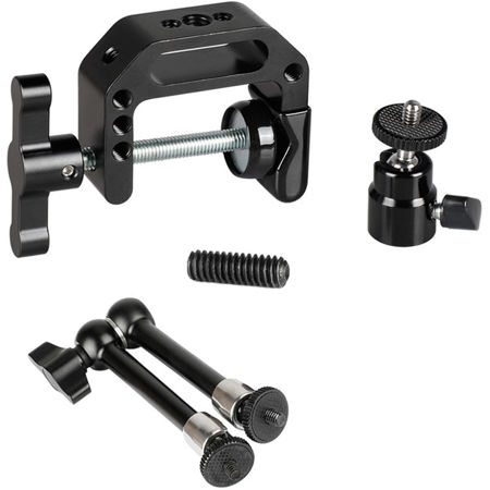 CAMVATE Super C Clamp with 9.8" Magic Articulated Arm and Mini Ball Head