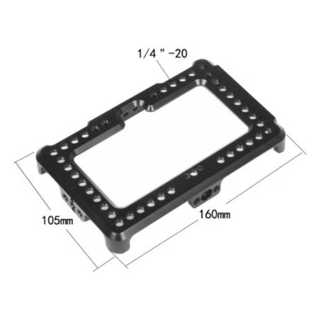CAMVATE On-Camera Monitor Cage Bracket for FeelWorld F6 Plus 5.5" Display