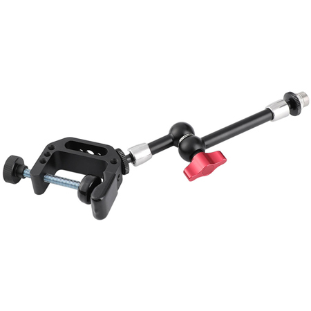 CAMVATE Multipurpose C-Clamp w/ 8" Articulating Magic Arm & Mic Screw Adapter