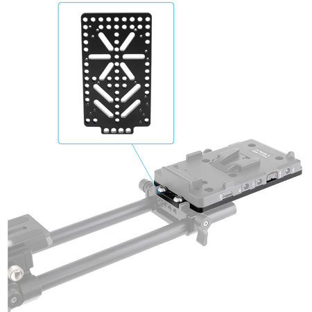 CAMVATE Aluminum Cheese-Style Battery Plate Backboard
