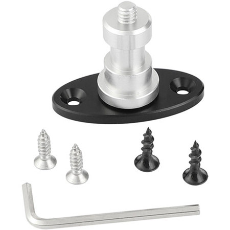 CAMVATE 1/4"-20 Male Thread Screw Connector with Oval Base