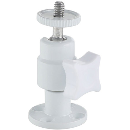 CAMVATE 1/4"-20 Ball Head with Wall/Ceiling Mount for DSLR Camera Monitor/Flashlight, White