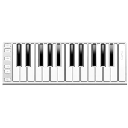 CME Xkey Mobile MIDI Musical Keyboard, 25 Key, Silver