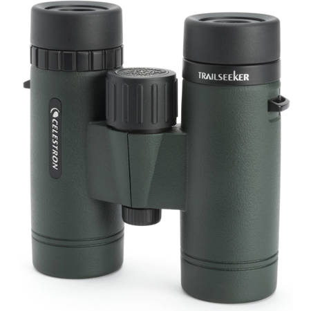 Celestron 10x32 TrailSeeker Roof Prism Binocular, 6.2 Deg Angle of View, Green