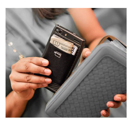CardNinja Ultra-Slim Wallet for iPhone/Android/Blackberry Smartphones, Black