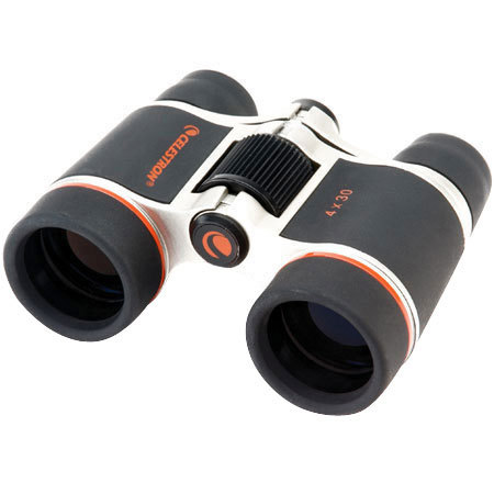 Celestron 4 x 30 UpClose Field Glass, Weather Resistant Binocular with 4.5-Degree Angle of View, No Prisms.