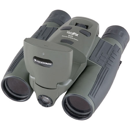 Celestron 8x32 VistaPix Binocular with Built in 3.0 Megapixel Digital Camera with LCD Viewer & Expandable Card Slot, Green Finish