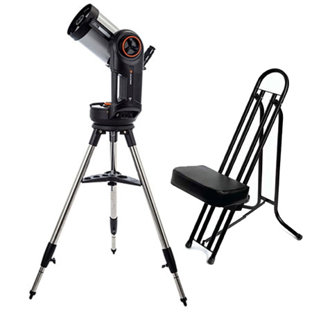 Celestron NexStar Evolution 6 150mm f/10 Schmidt-Cassegrain Telescope with Astronomy Chair